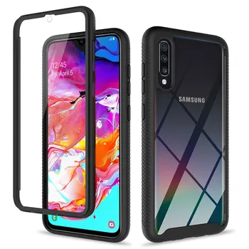 

360 Full Body Screen Protector Transparent Silicon Case For Samsung Galaxy A50 A51 A71 A40 A30 A20 Shockproof Soft Phone Cover