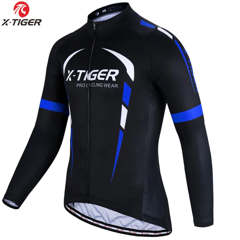 Autumn Jersey X-TIGER с длинным рукавом Pro майки для велоспорта для мужчин MTB велосипед одежда для велоспорта Одежда для велоспорта Майо Ropa Ciclismo Топы Одежда - Цвет: Autumn Jersey