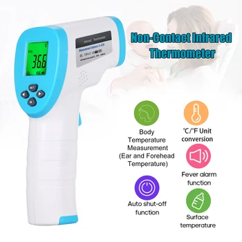 

Non Contact Infrared Thermometer Forehead Digital Temperature Gun Measurement Infrared Forehead Body Ir Gun Non Contact Digital