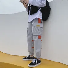 Мужские шаровары с боковыми карманами,, хип-хоп стиль, повседневные мужские брюки для бега, модные повседневные уличные штаны z1015