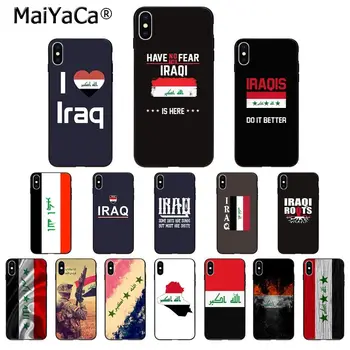 

MaiYaCa Iraq Flag TPU Soft Silicone Phone Case for iPhone X XS MAX 6 6s 7 7plus 8 8Plus 5 5S SE XR 11 11pro max