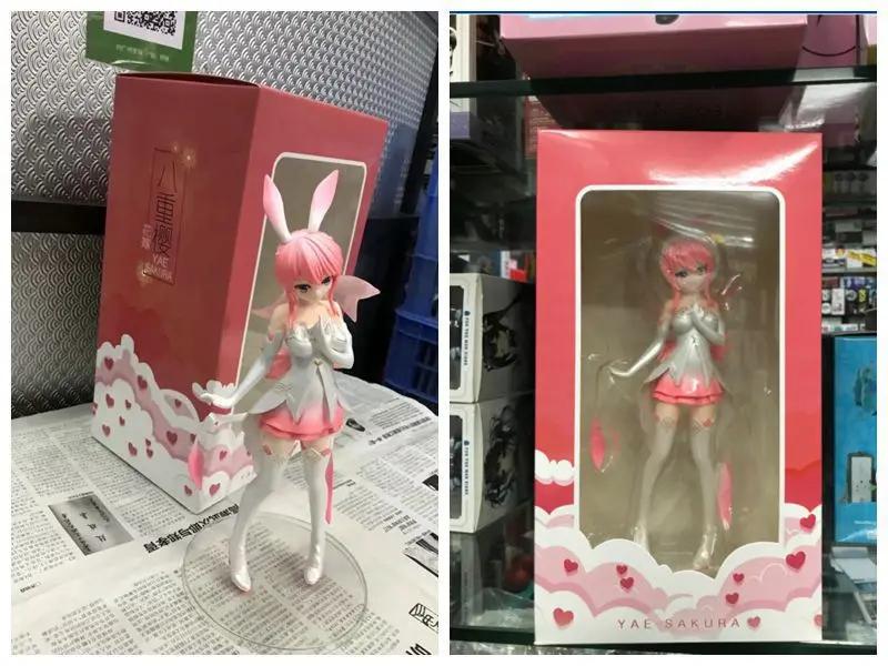 Honkai Impact 3rd Yae Sakura Wedding dress Bunny Ver Girl Action Figure Model Toys 25cm