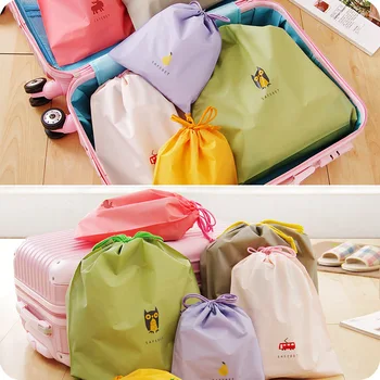 

Cartoon Drawstring Drawstring Bag Travel Storage Bag Luggage Clothes Storage Organizing Folders Waterproof Clothing Bags