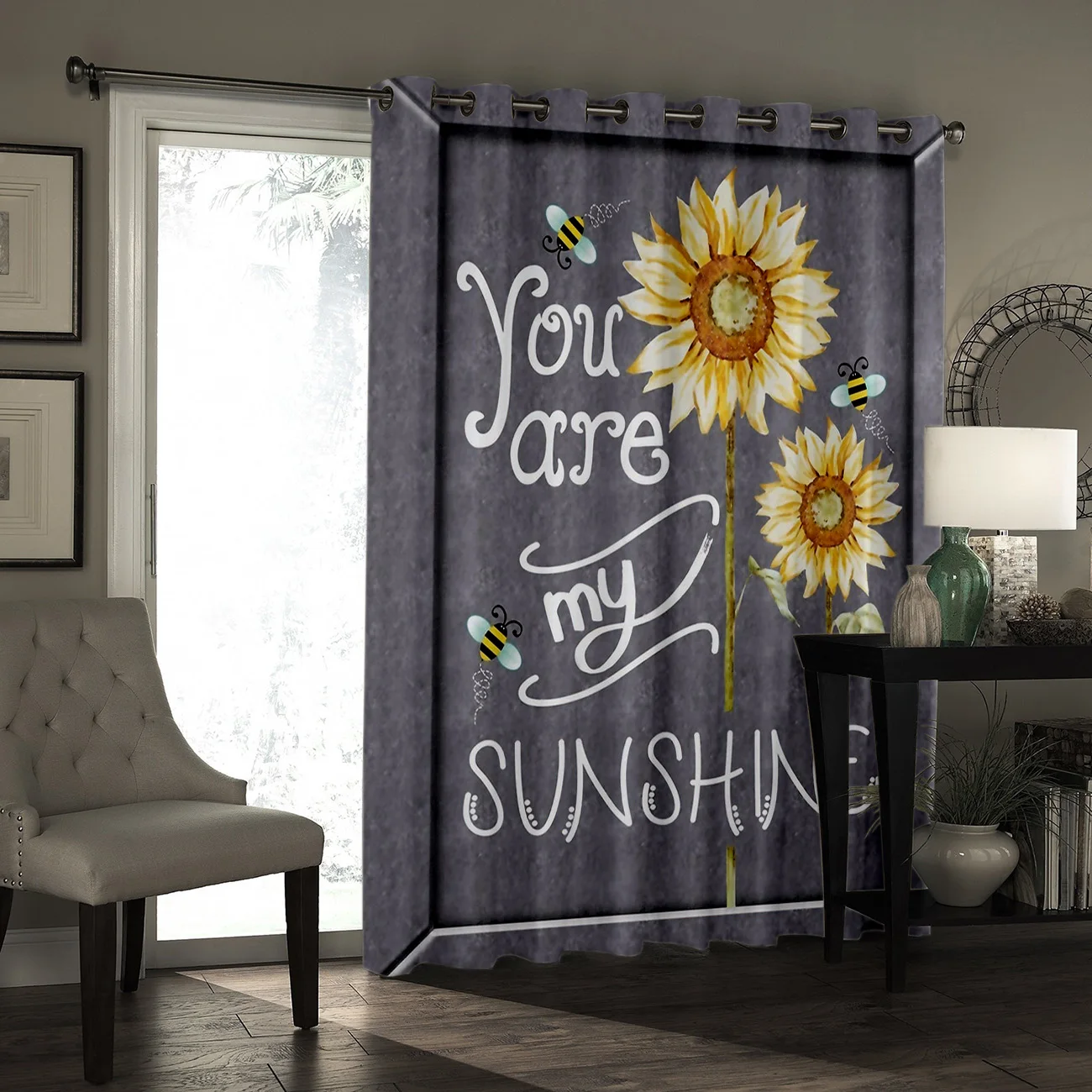 Занавески для окон с подсолнухом s You Are My Sunshine подзор декор для ванной спальни Swag занавески панели с люверсами