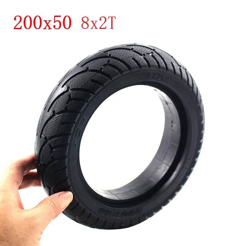 2 шт. Высокое качество 200x50 8X2T Твердые шины 8 дюймовые шины подходят для электрического самобалансирующегося гироскутер 200*50 8x2T шины