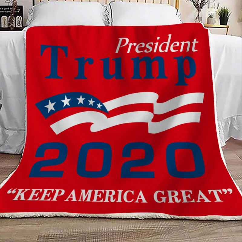 Одеяло 200X150 см с принтом Трамп, двустороннее мягкое плюшевое уютное покрывало, домашнее одеяло s для взрослых и детей