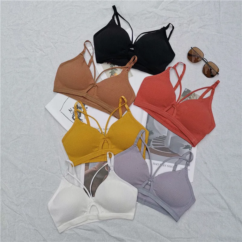 

Women Bra Bralette Push Up Bras Sexy Lingerie Brassiere Deep V Female Padded Underwear