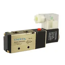 4V210-08 5 способов 2 Позиции одинарный соленоид клапан DC 24V