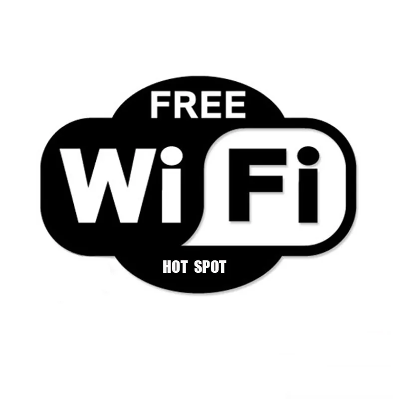 1 шт. черно белая наклейка на окно с Wi Fi для кафе ресторана бара паба магазина