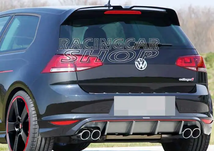 Спойлер на крышу заднего крыла из настоящего углеродного волокна для VW Golf 7 VII MK7 2014UP V008
