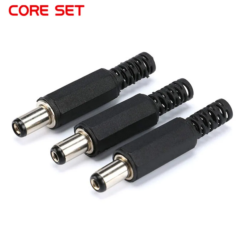 

10pcs DC 5.5x2.1 mm Power cable Male Plug Connector Adapter Electrical Socket DC-005 DC-022 DC-012 DC-015 DC-053 DC-022B DC Plug