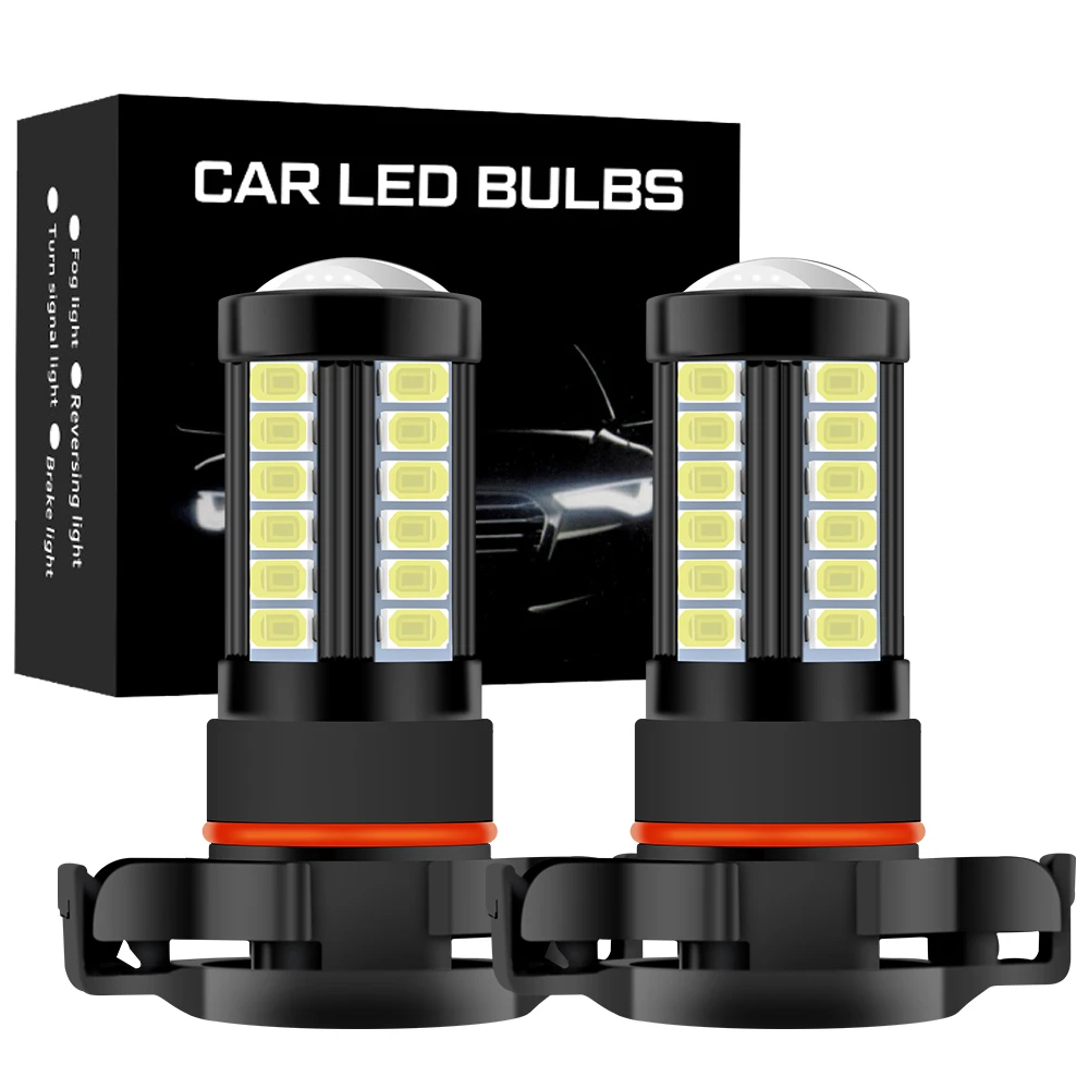 2 Pezzi Psx24W Psx26W H16 Jp H16 Eu P13W H8 H11 9006 Hb4 9005 Hb3 1500Lm Lampadina A Led Auto Anti Fendinebbia Auto Drl Lampada Bianco Giallo