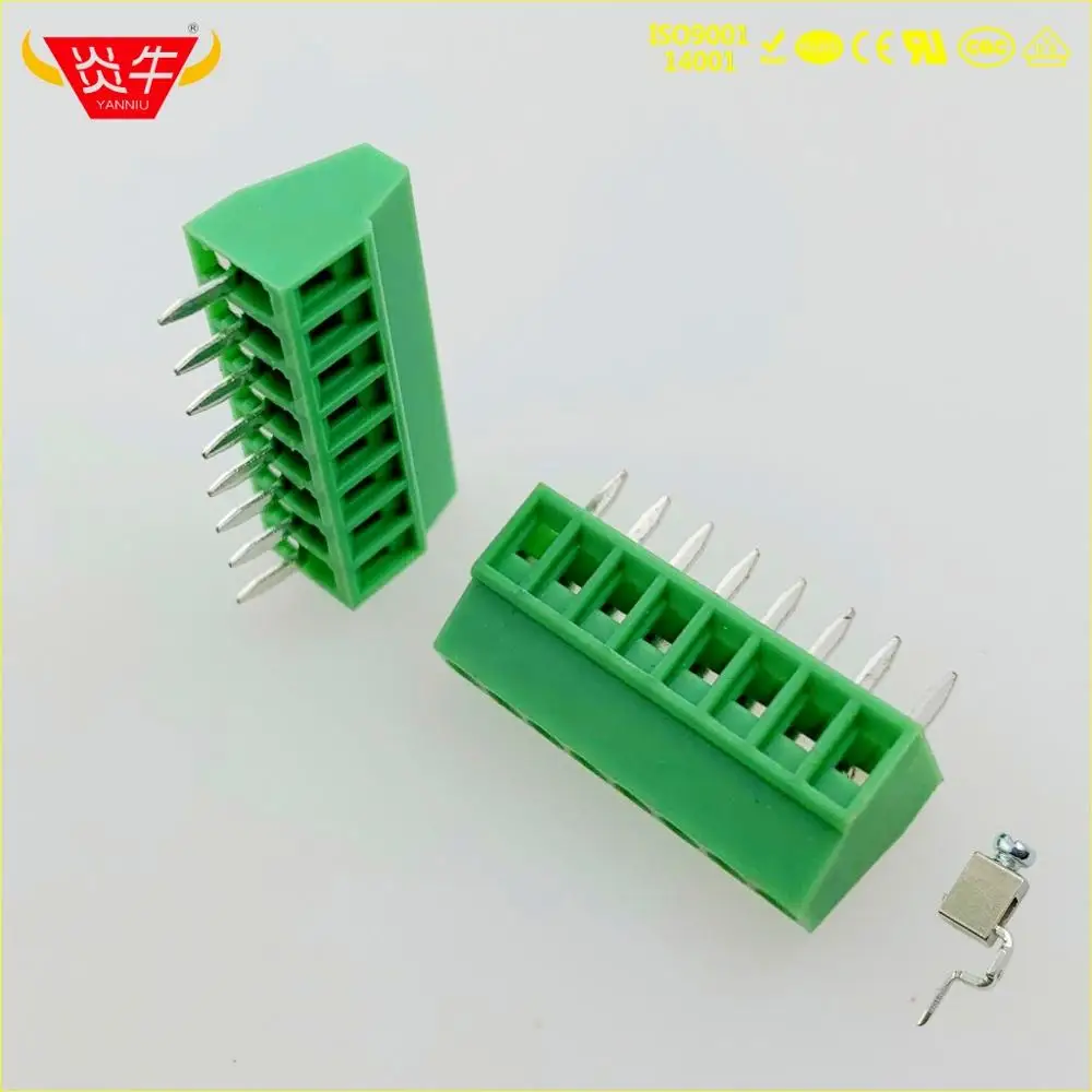 128-2.54-8P KF308 2,54 мм 2PIN PCB Универсальный винтовой клеммный блок DG308 KF128-2.54-2P MPT 0,5/2-2,54-1725656 PHOENIX CONTACT YANNIU - Цвет: 128-2.54-8P