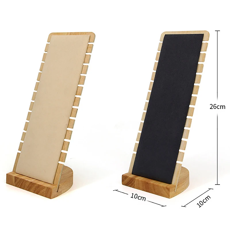  12 Bit Bamboo Jewelry Collection Display Necklace Earrings Bracelets Rings Storage Display Bracket 