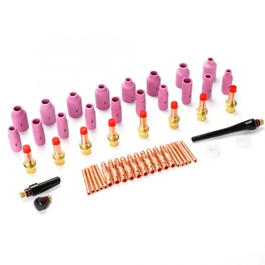 

51Pcs/set TIG Welding Torch Gas Lens Glass Cup Kit For WP-17/18/26 Series Welding Accessories Domestic Delivery