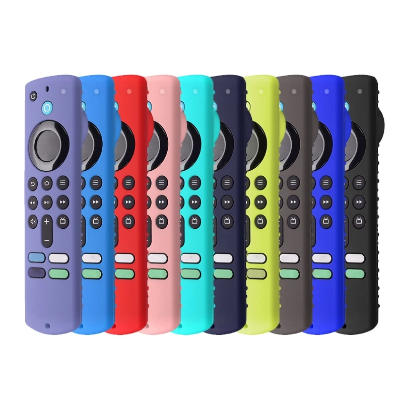 Silicone Remote Control Cover For Amazon Fire Tv Stick 4k 3rd Gen 3rd  Generation Cube Shockproof Anti-slip Remote Protector - Remote Control  Covers - AliExpress