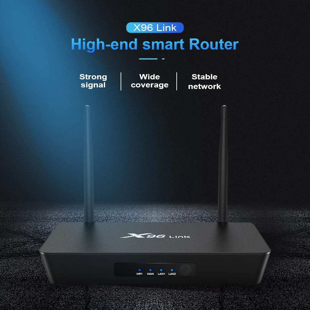 ТВ-приставка X96 Link Android 7.1.2 Amlogic S905W 2 Гб 16 Гб с роутером sipolor SF16A18 5G 433M RJ45 LAN OTT cv6/iP4 Smart tv BOX