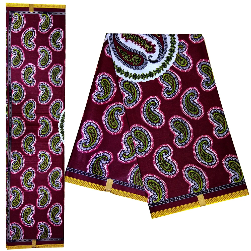 Модный дизайн африканская вощеная ткань принтом Анкара настоящая нигерийская голландская восковая африканская Ткань 6 ярдов