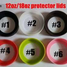 10 шт 75 мм 12 унций/18 унций Защитная крышка Крышка резиновая чашка рукав силиконовые подставки для путешествий кружка бутылка для воды