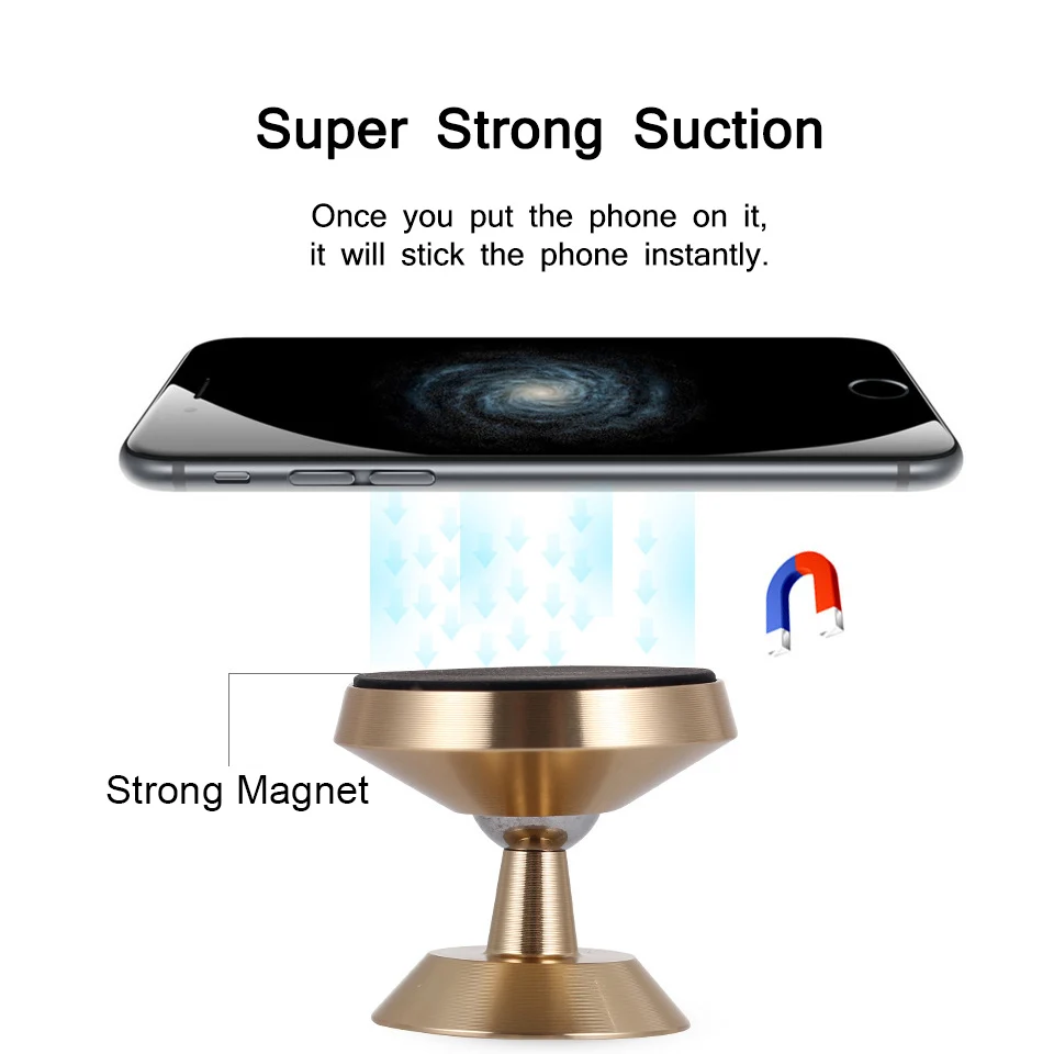 Универсальный магнитный автомобильный держатель для телефона, подставка в машину для iPhone X 7, для HUAWEI, крепление на вентиляционное отверстие, поддержка мобильного телефона, gps