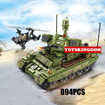 

Military King of land warfare batisbricks building block Heavy tank model ww2 army forces soldier figures brick toy collection