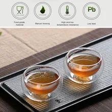 Кофейная чайная кружка 50 мл стеклянные напитки обеденный бар креативная стеклянная чашка пиво прозрачный контейнер Термоизолированный молоко