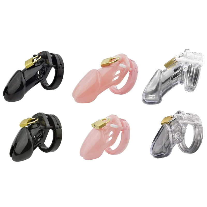 Plastic Stop Masturbator Cock Cage Lockable Penis Ring Sleeve Male Chastity Belt Device BDSM Fetish Hard Gay Devices | Красота и