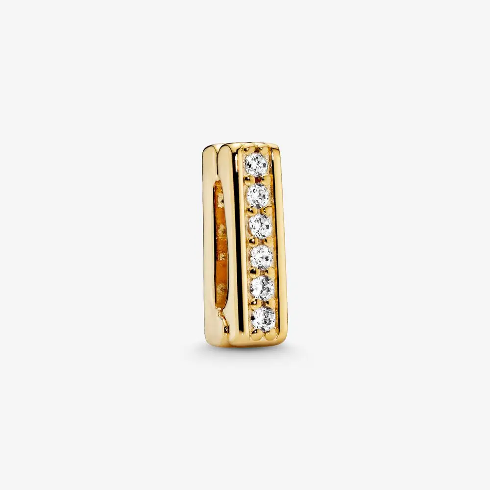 

BTF Bracelets Jewelry Lady DIY Hot Gld Sparkling Clip Charm 100% 925 Sterling Silver fit Original Pandora Women Sterling Silver