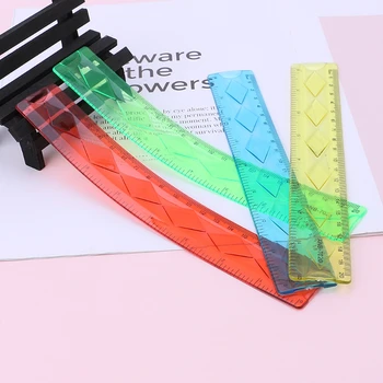 

1PC Soft 20cm Ruler Multicolour Flexible Creative Stationery Rule School Supply B95C