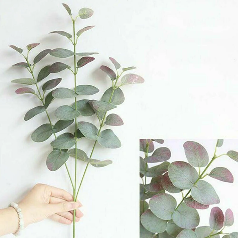 Garden Ornament Artificial Plants Silk Foliage Eucalyptus Leaves Home Decor