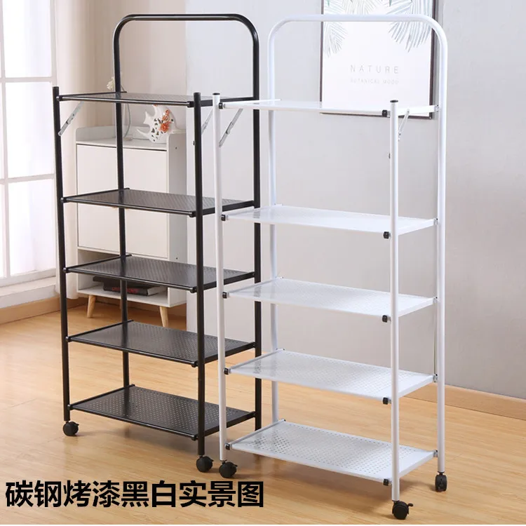 

Thick Carbon Steel Baking Varnish Storage Shelf Storage Storage Organizing Oven Family Movable Rack 2345 Shelf