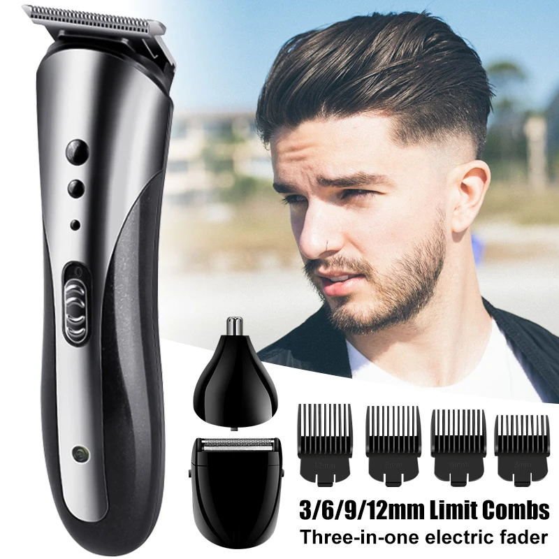 

Hair Clipper Rechargeable Electric Hair Trimmer Electric Hair Clipper Men's Cordless Haircut Tool Shaving Machine Nose Trimmer