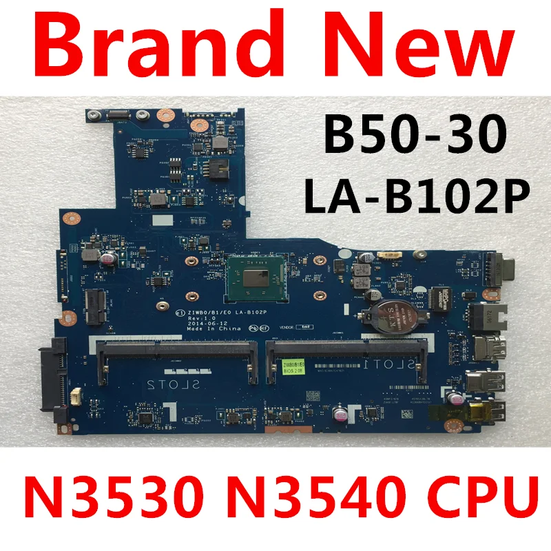 Бесплатная доставка Новый ZIWB0/B1/E0 LA B102P материнская плата для ноутбука Lenovo B50 30