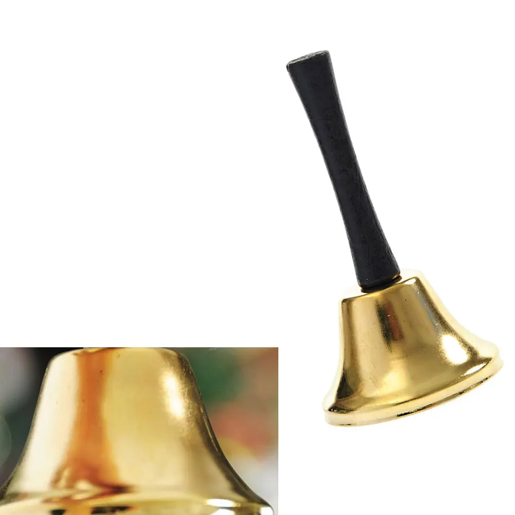 

1 Pc Christmas Handbell Ringing Bell Metal Hand Bell with Handle Loud Call Service Bell Tone Hand Wedding Events Xmas Decor