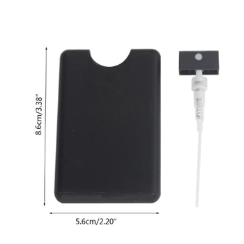 

10Pcs/Set 20ml Refillable Perfume Spray Bottles Card Type Fine Mist Plastic Empty Liquid Container Portable Moisturizing Sprayer