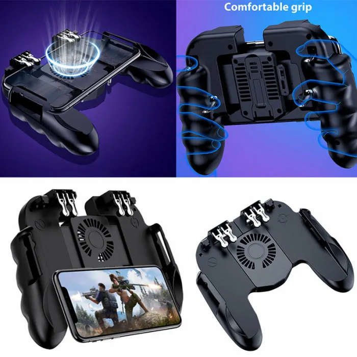 Мобильный игровой контроллер с охлаждающим вентилятором для IOS Android Phone PUBG Gaming OD889