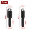 6 Flute Countersink Drill Bit Chamfer Cutting Countersink Drill Bit 1/4