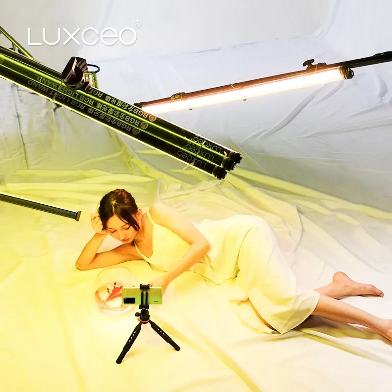 LUXCEO P120 RGB светодиодный светильник для видеосъемки встроенный аккумулятор с