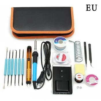 

60W 110V 220V Electric Adjustable Temperature Welding Soldering Iron Tool Kit