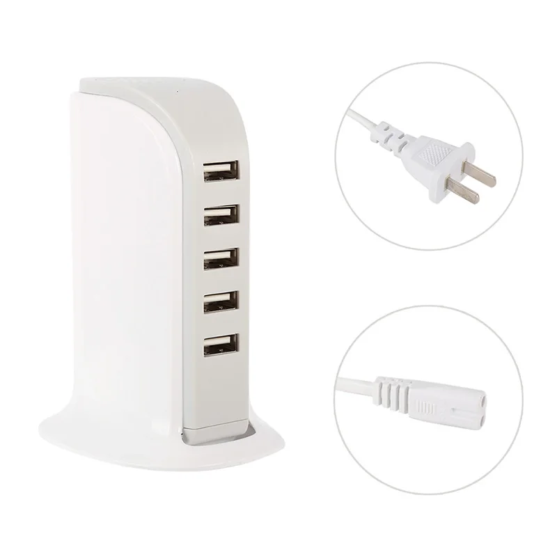EDAL 5 портов зарядное устройство универсальное USB устройство для зарядки из настенной розетки для дома и путешествий Мульти адаптер питания переменного тока - Тип штекера: Великобритания