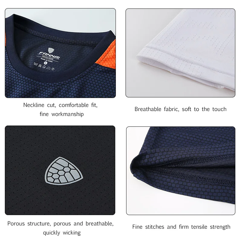 FANNAI Men T Shirt Sport Tops Tees Quick Dry Fitness Gym t shirt Men's Running Shirts Short sleeve Jerseys Sportswear Workout FANNAI Men T Shirt Sport Tops Tees Quick Dry Fitness Gym t shirt Men's Running Shirts Short sleeve Jerseys Sportswear Workout