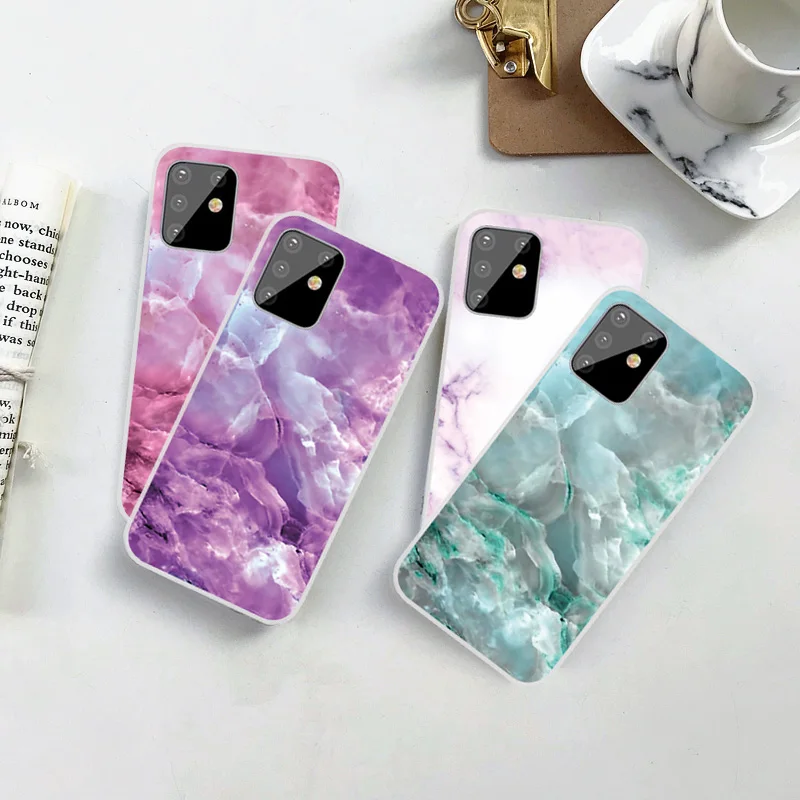 

Luxury Marble Phone Case For Samsung Galaxy S20 Plus Ultra Transparent Soft TPU Cover Case For Samsung S8 S9 S10 Lite Plus S10E