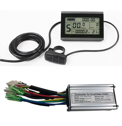 36 V/48 V 250W 15A мотор-контроллер постоянного тока без щетки контроллер электровелосипеда+ KT-LCD8H Цвет Дисплей один комплект, используется для 250 Вт, фара для электровелосипеда в комплекте