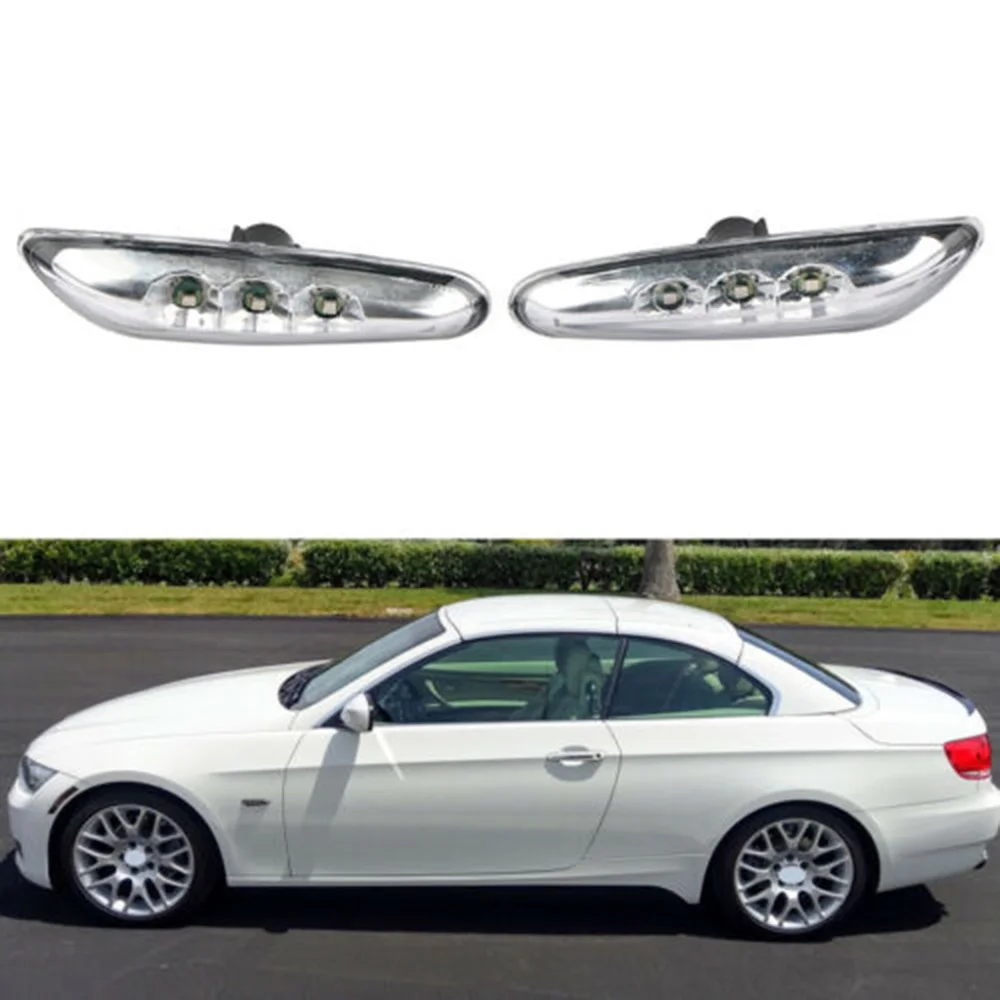 Replacement Turn Signal Light Parts Car Auto 1 Pair Side Marker LED Bulbs | Автомобили и мотоциклы