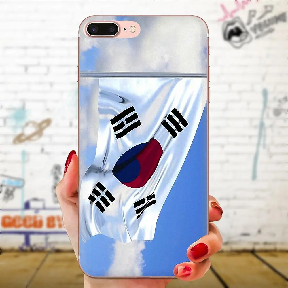Корейский Национальный флаги мягкий модный чехол для samsung Galaxy Note 5 8 9 S3 S4 S5 S6 S7 S8 S9 S10 5G mini Edge Plus Lite - Цвет: as picture