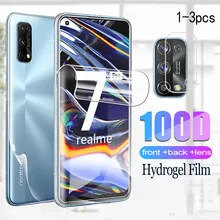 Realme 7pro frente para trás filme de hidrogel para oppo realme 7 pro protetor de tela realmi 7pro real me 7pro realme7pro filmes de vidro 6.4'