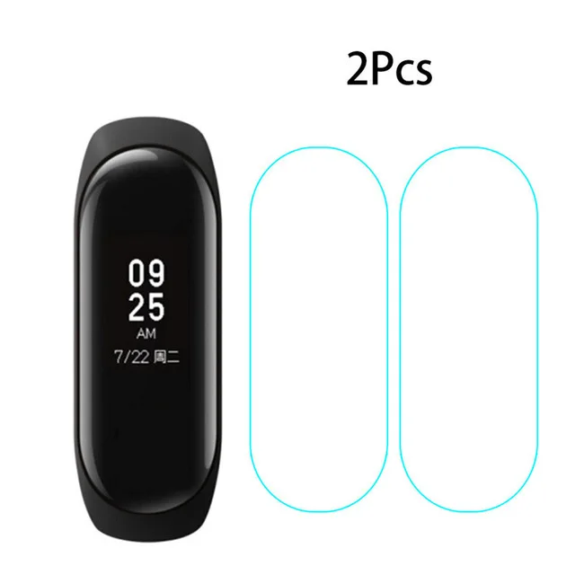 1/2/5 шт Защитная пленка для Mi Band 4 Экран Защитная пленка для MAX Mi 4 полосным закаленное Стекло чехол Защитный Стекло чехол s - Цвет: 2PCS Film