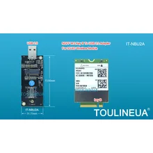 NGFF IdeaTrust M2 M.2 Chave B Para USB Adaptador para 3G/IT-NBU2A 4G WWAN Placa de Rede Para MU736 EM7345 ME906 ME936 ME206 EM7355 EM7455