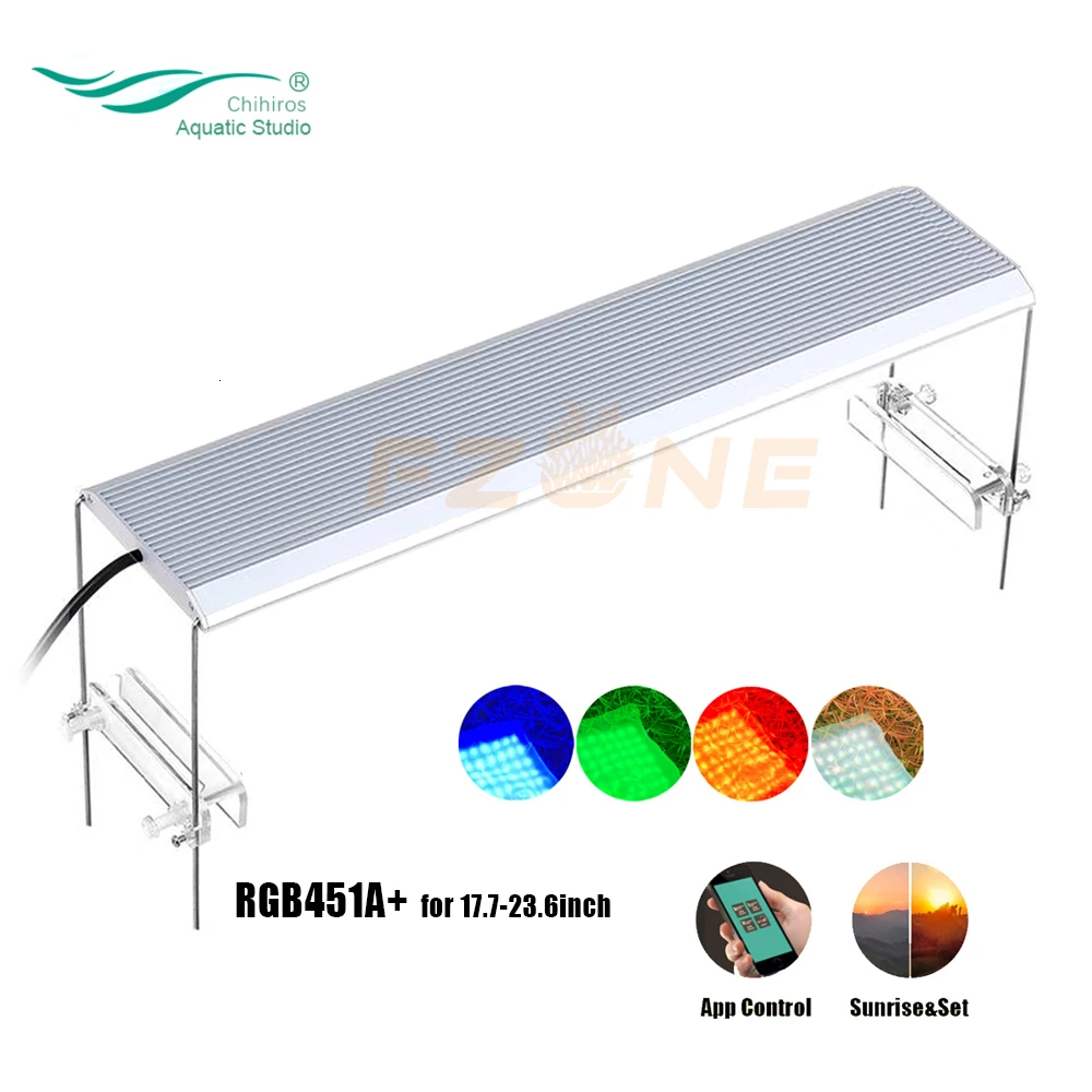 Chihiros RGB A Plus Serail App контроль светодиодный Aqaurium RGB светодиодный светильник с 3 тусклыми каналами стиль ada для аквариумных растений светодиодный светильник - Цвет: RGB A451Plus Plus