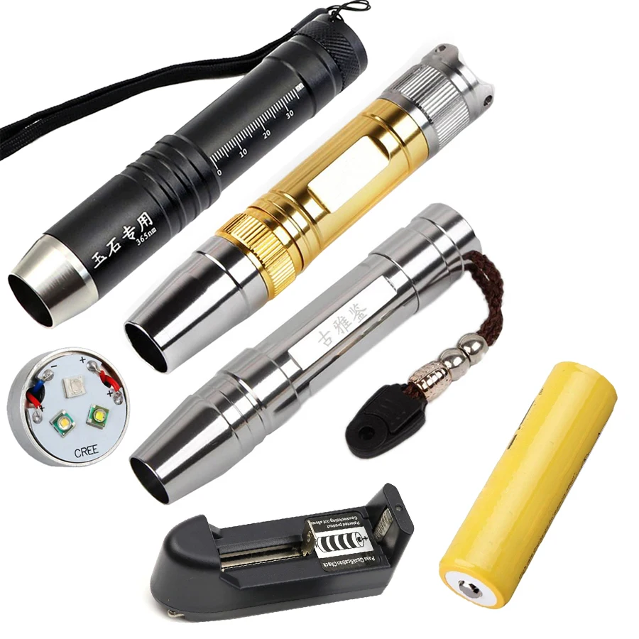 Ultra Violet 365nm 395nm UV White Yellow 3 LED Light Source triple